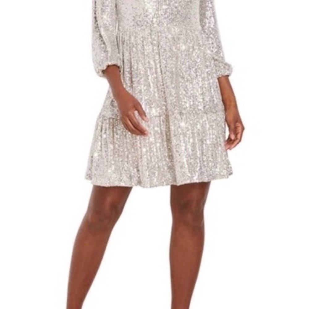Silver/Gold Sequin Party Dress